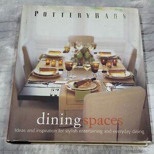 Pottery Barn Dining Spaces Book with Cream and Brown Tones